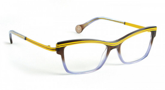 Boz by J.F. Rey WOODY Eyeglasses, Brown - Grey - Yellow (9759)