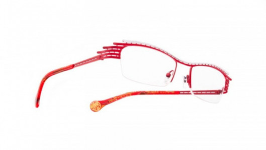 Boz by J.F. Rey TEXTO Eyeglasses, Red - White (3010)