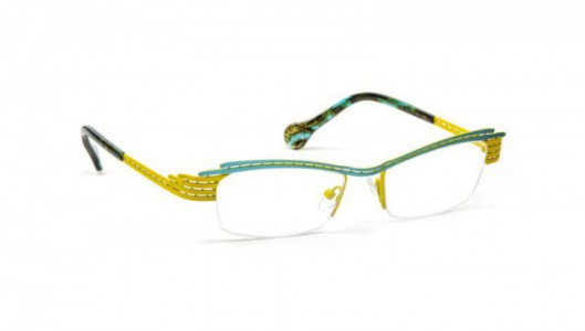 Boz by J.F. Rey TEXTO Eyeglasses, Turquoise - Yellow (5024)