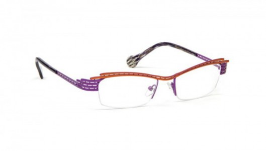 Boz by J.F. Rey TEXTO Eyeglasses, Coral - Light purple (8262)