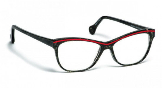 Boz by J.F. Rey ACAJOU Eyeglasses, BLACK/RED (0030)