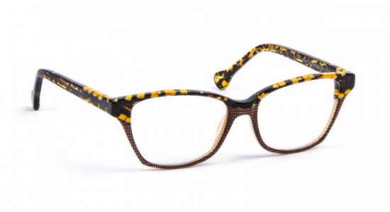 Boz by J.F. Rey ANTILLES Eyeglasses, YELLOW SAFARI/ IVORY BROWN STRIPES (5015)