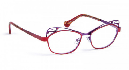 Boz by J.F. Rey ASTER Eyeglasses, RED/PURPLE + STRASS LIGHT SIAM (3070)