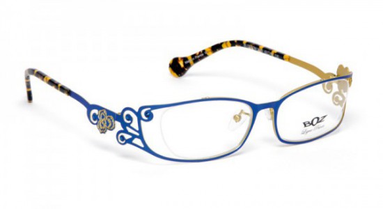 Boz by J.F. Rey BLOSSOM Eyeglasses, BLOSSOM 2050 BLUE/YELLOW + ST SAPPHIRE (2050)