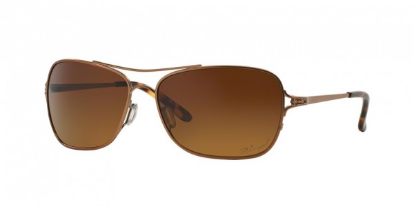 Oakley OO4101 CONQUEST Sunglasses, 410101 SATIN ROSE GOLD (BRONZE/COPPER)