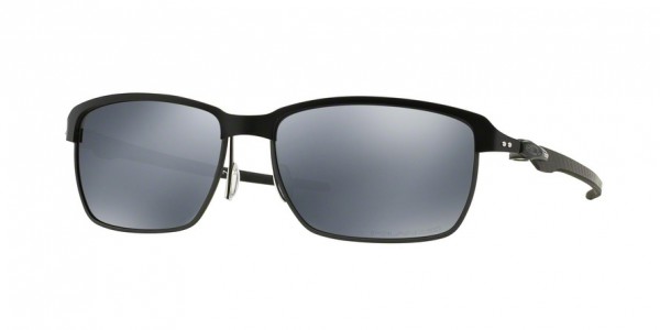 Oakley OO6018 TINFOIL CARBON Sunglasses, 601802 SATIN BLACK/ STEEL (BLACK)