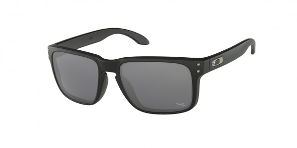 Oakley OO9102 HOLBROOK Sunglasses, 9102D4 MATTE BLACK (BLUE)