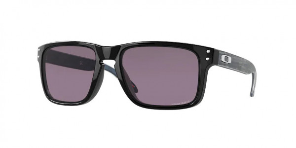 Oakley OO9102 HOLBROOK Sunglasses, 9102U6 HOLBROOK POLISHED BLACK PRIZM (BLACK)