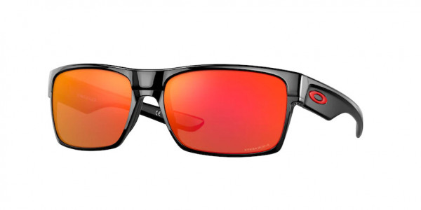 Oakley OO9189 TWOFACE Sunglasses, 918947 TWOFACE POLISHED BLACK PRIZM R (BLACK)