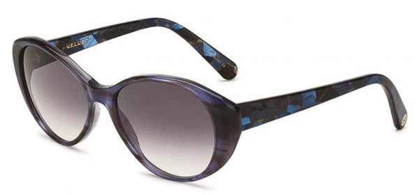 Velvet Eyewear Jude Sunglasses, Blue Mosaic (V007BL05)