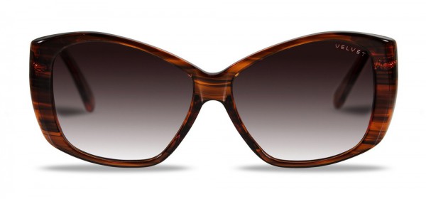 Velvet Eyewear Lucy Sunglasses, Sunset Orange (V012SO01)