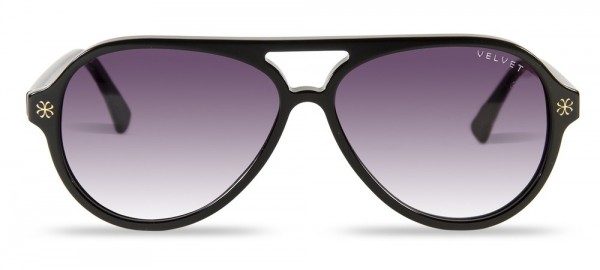 Velvet Eyewear Ava Sunglasses, Black (V015BK05)