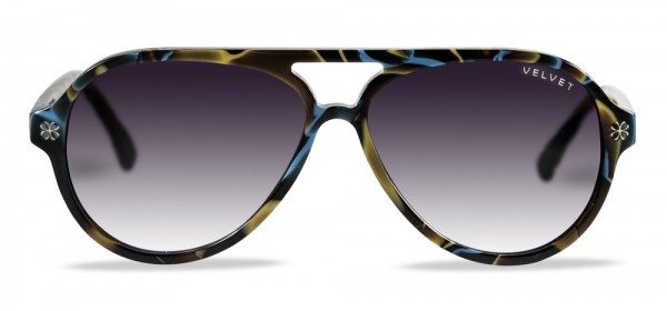 Velvet Eyewear Ava Sunglasses, Turquoise Lava (V015TL01)