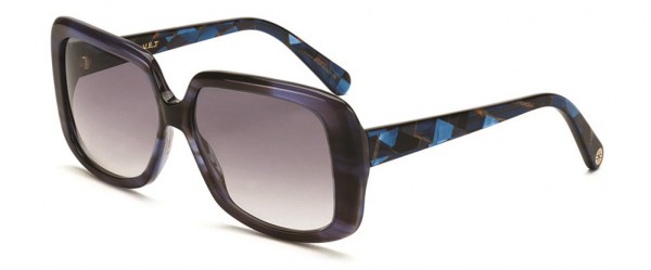 Velvet Eyewear Joni Sunglasses, Blue Mosaic (V006BL05)