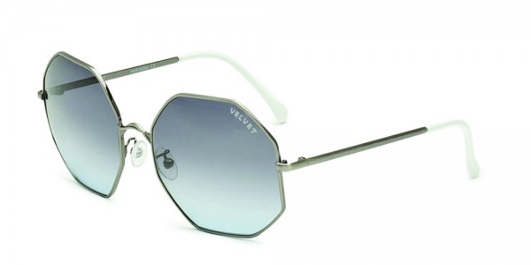 Velvet Eyewear Pearl Sunglasses, Antique Silver (V002AS04)