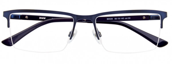BMW Eyewear B6028 Eyeglasses, 050 - Satin Navy