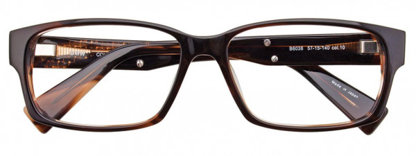 BMW Eyewear B6038 Eyeglasses, 010 - Brown Marbled