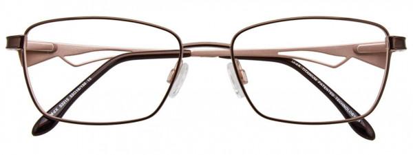 MDX S3315 Eyeglasses, 010 - Shiny Dark Brown & Beige