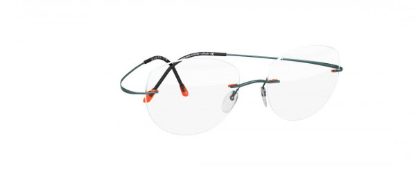 Silhouette TMA Pulse 4534 Eyeglasses, 6056 Mango / Teal
