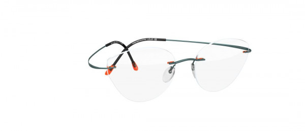 Silhouette TMA Pulse 4536 Eyeglasses, 6056 Mango / Teal