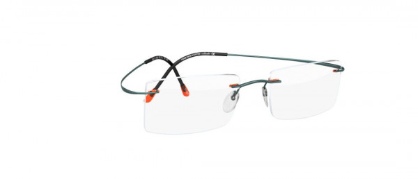 Silhouette TMA Pulse 5486 Eyeglasses, 6056 Mango / Teal