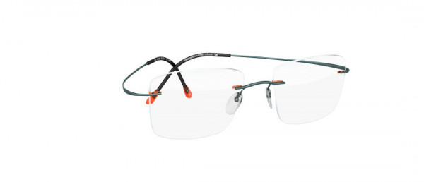 Silhouette TMA Pulse 5489 Eyeglasses, 6056 Mango / Teal