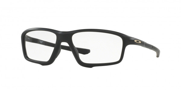Oakley OX8076 CROSSLINK ZERO Eyeglasses, 807607 CROSSLINK ZERO SATIN BLACK (BLACK)