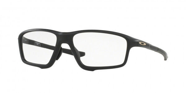 Oakley OX8080 CROSSLINK ZERO (A) Eyeglasses, 808007 CROSSLINK ZERO (A) SATIN BLACK (BLACK)