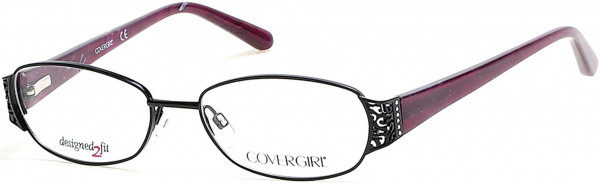 CoverGirl CG0450 Eyeglasses, 002 - Matte Black