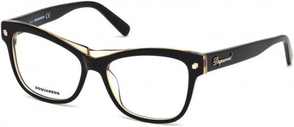 Dsquared2 DQ5196 Eyeglasses, 003 - Black/crystal