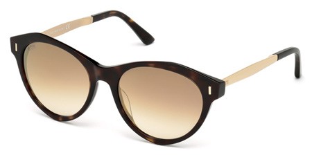 Tod's TO-0168 Sunglasses, 52F - Dark Havana / Gradient Brown