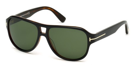 Tom Ford DYLAN Sunglasses, 05N - Black/other / Green