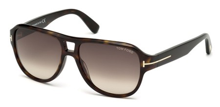 Tom Ford DYLAN Sunglasses, 52K - Dark Havana / Gradient Roviex