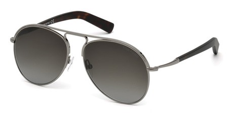 Tom Ford CODY Sunglasses, 08B - Shiny Gumetal / Gradient Smoke