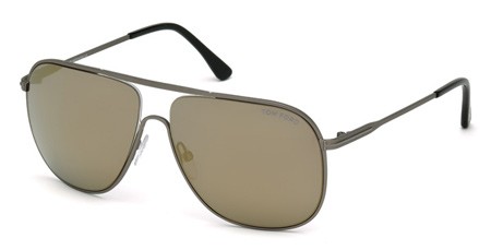 Tom Ford DOMINIC Sunglasses, 09C - Matte Gunmetal / Smoke Mirror