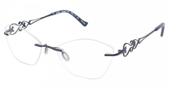 Tura R122C Eyeglasses, Navy (NAV)