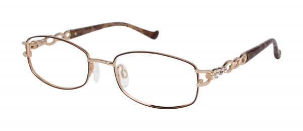 Tura R540 Eyeglasses, Brown/Gold (BRN)