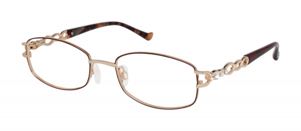 Tura R540 Eyeglasses, Burgundy/Gold (BUR)