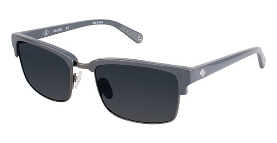 Sperry Top-Sider Rumson Sunglasses, C03 DARK GREY/GUN (MIRROR DK GREY)