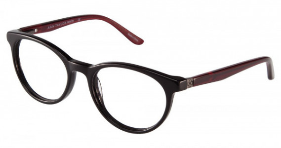 Ann Taylor ATP803 Eyeglasses, C01 BLACK/BURGUNDY