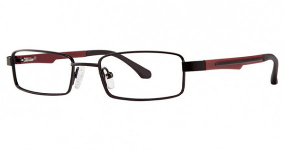 Modz Kickball Eyeglasses, matte black/brick