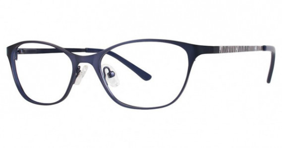 Fashiontabulous 10x244 Eyeglasses, matte navy/silver