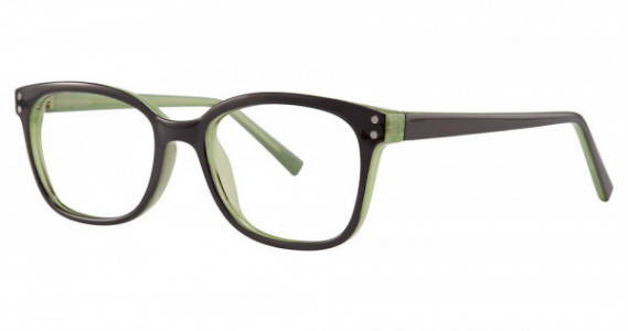 Modern Optical ADVICE Eyeglasses, Black/Olive