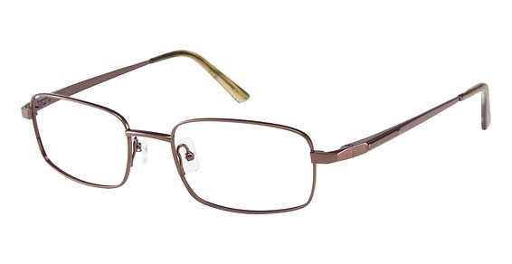 Van Heusen H126 Eyeglasses, BRN Brn