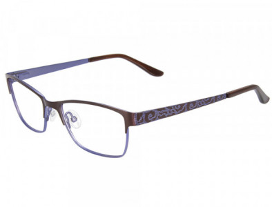 NRG R589 Eyeglasses, C-2 Brown/Purple