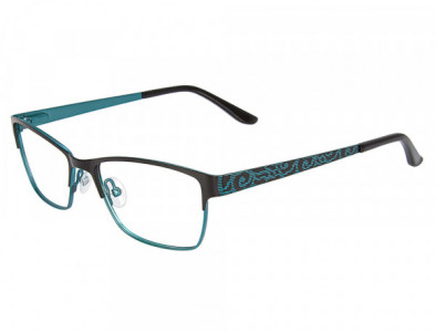 NRG R589 Eyeglasses, C-3 Black/Teal