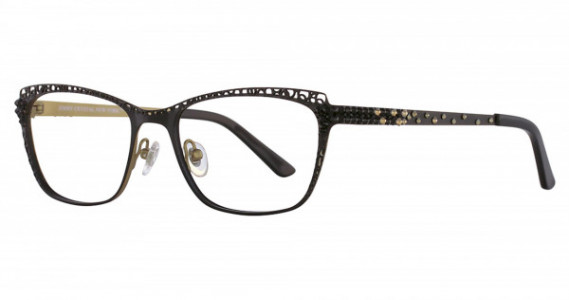Jimmy Crystal VIXEN Eyeglasses, BLACK