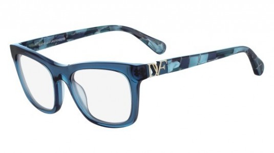 Diane Von Furstenberg DVF5083 Eyeglasses, (414) CRYSTAL NAVY