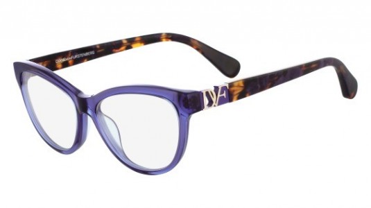 Diane Von Furstenberg DVF5084 Eyeglasses, (513) CRYSTAL PURPLE