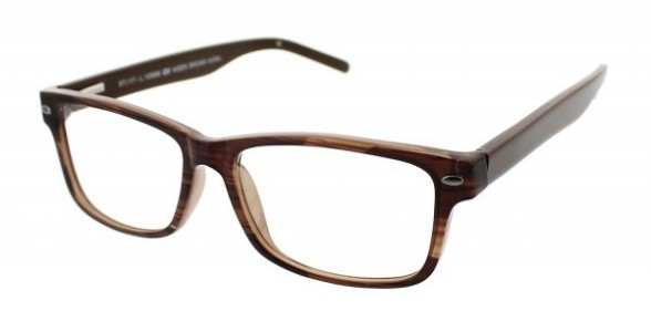 ClearVision AIDEN Eyeglasses, Brown Horn